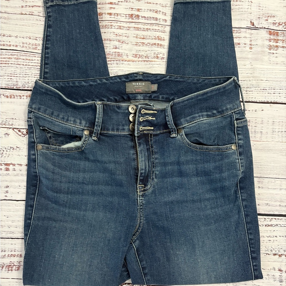 Torrid High Rise Dark Blue Jeans